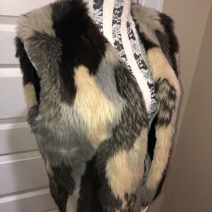 Vintage Faux Boho Fur Vest